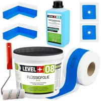 Level + Dichtset für Duschabdichtung Flüssigfolie 7 kg