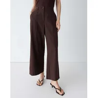 Opus Meeri Breath Relaxed City Pants Dunkelbraun 36 36W