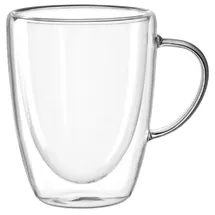 LEONARDO 4er-Set Leonardo Kaffeebecher Duo 200 ml Glas Transparent Klar