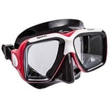 Mares Erwachsene Mask Rover Taucherbrille, Rot/Schwarz, BX