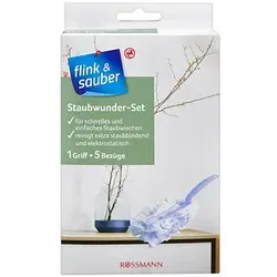 flink & sauber Staubfangtücher Mikrofaser, 1 Set
