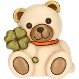Thun Thun, Spardose Teddy aus Keramik, handbemalt, Geschenkidee, 12,8 x 10 x 12,8 cm