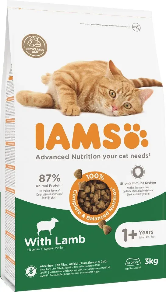 IAMS for Vitality mit Lammfleisch für adulte Katzen 3 kg