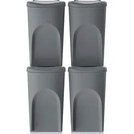 Prosperplast Sortibox 4x35 l Grau