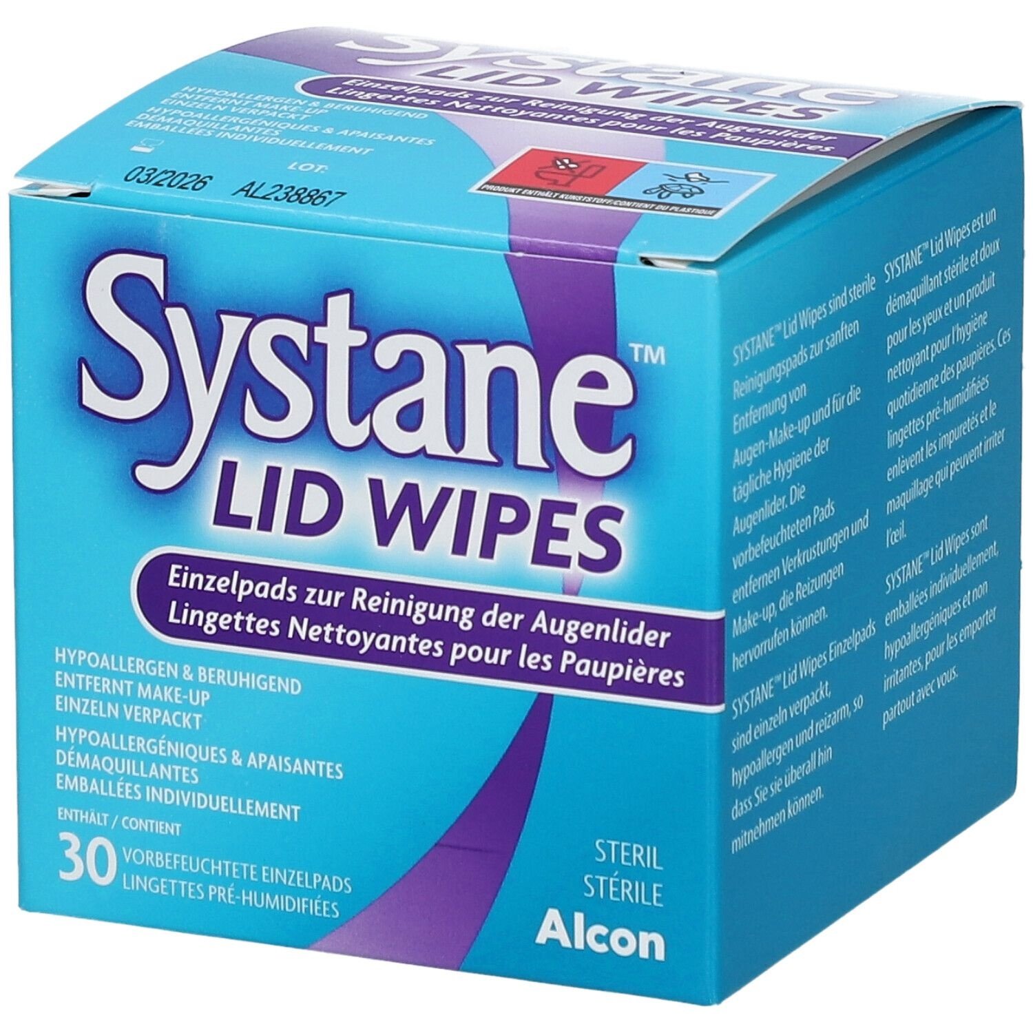 SystaneTM Lid Wipes