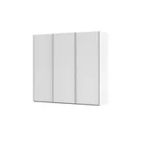 meinSchrank Schwebetürenschrank Regina 242 x 223 x 68 cm Weiß
