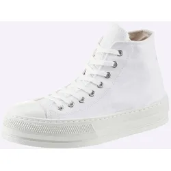 Sneaker HEINE, Damen, Gr. 36, weiß, Textil, modisch, Schuhe