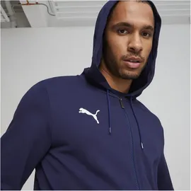 Puma teamGOAL Casuals Kapuzenjacke Herren 06 navy/white M