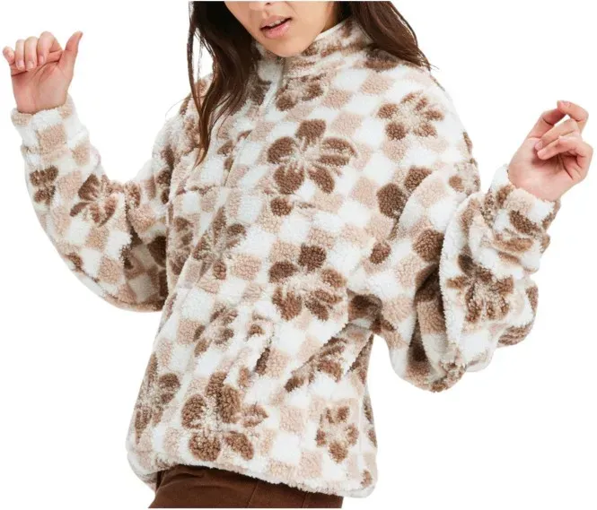 ROXY JIVE TALKING BONDED Fleece 2026 egret hibi square - XS