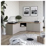 Vicco Wohnwand Wido, Greige/Sonoma, 3 Teile, (68 x 68 x 50 cm)