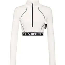 PLEIN SPORT Damen BH Cropped Top, Wei?, M
