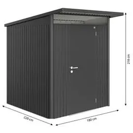 Biohort AvantGarde A1 1,8 x 1,8 m dunkelgrau-metallic Einzeltür