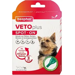 beaphar VETOplus Spot-On Hunde bis 15kg Insektenschutzmittel