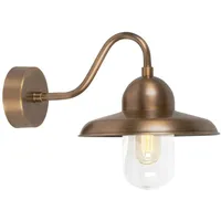 Elstead Lighting Außenlampe Wandleuchte Gartenlampe Messing Glas H 25