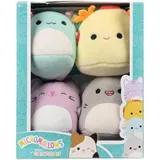 micromallows SQMM0004-4er Pack, superweiche Mini-Squishmallows, 6,5 cm Plüschfiguren, Gordon, Tex, Tabitha & Irina