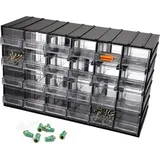 GarPet Kleinteilemagazin Kunststoff 24 Fach schwarz