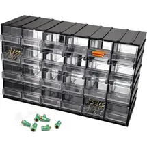 GarPet Kleinteilemagazin Kunststoff 24 Fach schwarz