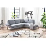 Candy 3C Candy Ecksofa Kairo Multifunktion-Sofa, bequem und viele Komfortfunktionen, L-Form, inklusive Drehsitz-, Armlehnen- und Rückenverstellung blau