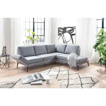 Candy 3C Candy Ecksofa Kairo Multifunktion-Sofa, bequem und viele Komfortfunktionen, L-Form, inklusive Drehsitz-, Armlehnen- und Rückenverstellung blau