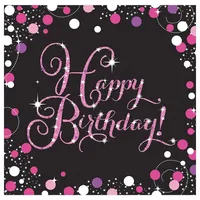 Amscan 9901182 Papierserviette Pink