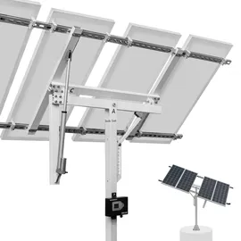ECO-WORTHY Solarpanel Halterung Einachsiges Tracking System (30% mehr Leistung) mit Controller, Hoche Stabilität, Geeignet für unterschiedliche Verschiedene Solarmodelle, Hof, Feld, Garten