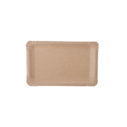 NATURESTAR Pappteller, rechteckig 415145 , 1 Packung = 250 Stück, 13 x 20 cm