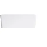 Steinberg Serie 490 Vorwandbadewanne, eckig abgerundet, 1650x800mm, SOLIDSurface, Mattweiß, 4909410W