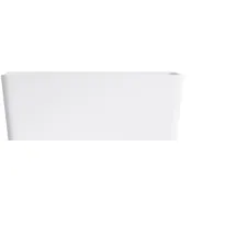 Steinberg Serie 490 Vorwandbadewanne, eckig abgerundet, 1650x800mm, SOLIDSurface, Mattweiß, 4909410W