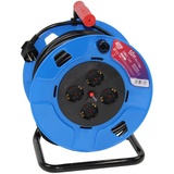 Tayg 777608 Kabeltrommel 50m, Blau/Schwarz
