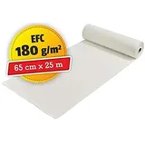Team Direkt Treppen Schutzvlies selbsthaftend | Abdeckvlies | Malervlies | mit Folie | mehrfach verwendbar | 65 cm x 25 m | 180 g/m2 2 Stück