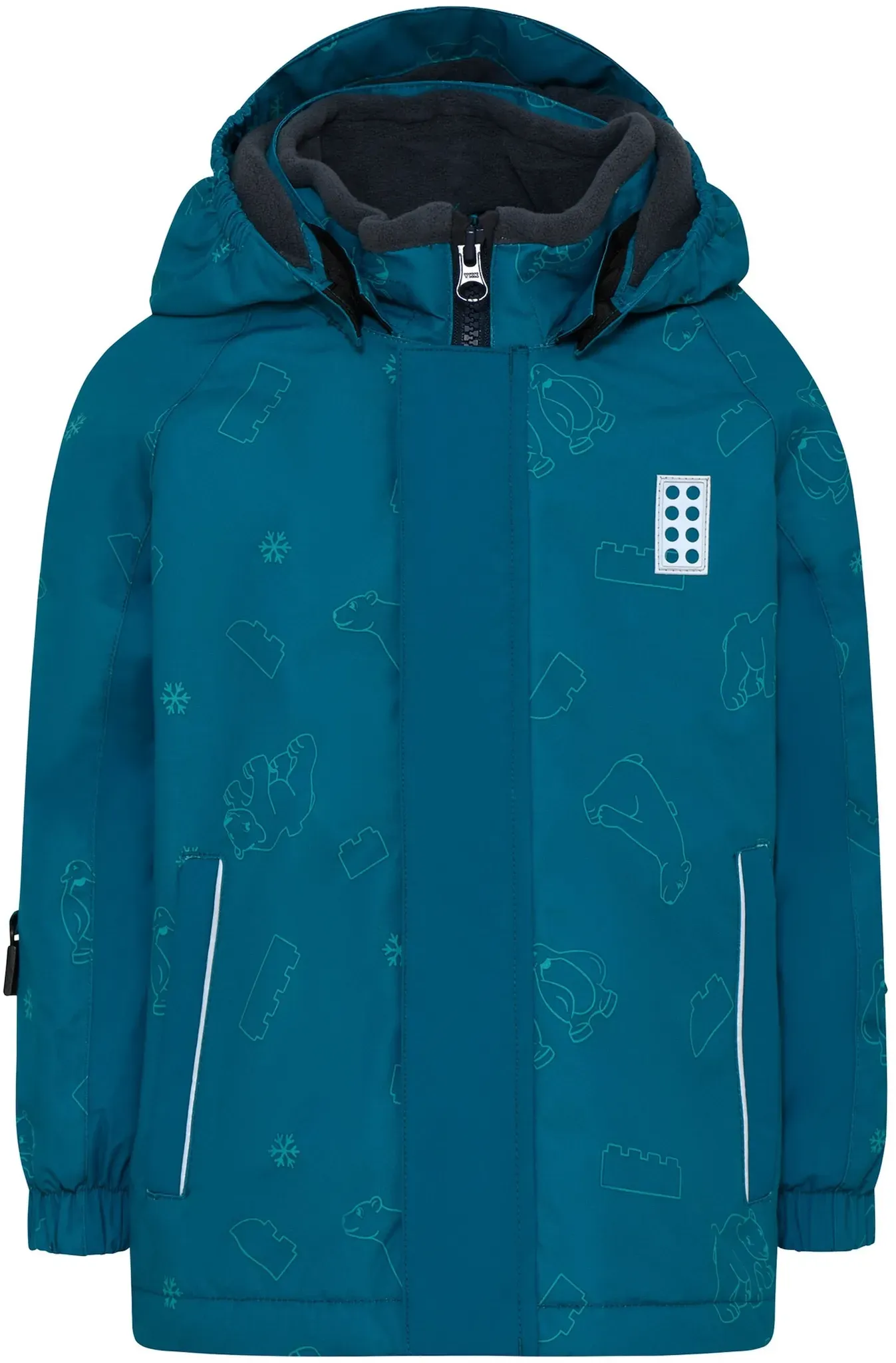 LEGO® kidswear Winterjacke mit abnehmbarer Kapuze LWJaden, blau, 80