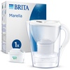 Brita Wasserfilter Marella weiss (2,4l) inkl. 1x MAXTRA PRO All-in-1 Kartusche, Wasserfilter, Weiss