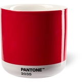Copenhagen Design PANTONE Porzellan Latte Macchiato Thermobecher, 220ml, Red 2035 C 101022035 Einheitsgröße