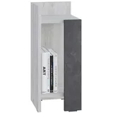 Livetastic Nachtschrank Elos 27 x 60 x 25 cm Grau/Grauweiß
