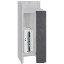 Livetastic Nachtschrank Elos 27 x 60 x 25 cm Grau/Grauweiß