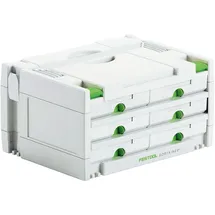Festool Systainer SYS 3-SORT/6 6 Schubladen schwarz 395x295x210mm
