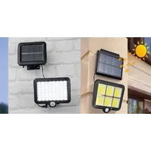 Haushalt LED-Solar Wandlicht Pfau Metall 92 cm inkl. Dämmerungssensor