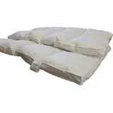 Hofmann Premium 6cm Kassetten Daunendecke Bettdecke 4x6 Außensteg 155x200  1130g