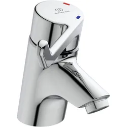 Waschtisch-Sicherheitsarmatur Ceraplus, ohne Ablgarn, Bedienhebel 120mm, Ausladung 109mm, Chrom