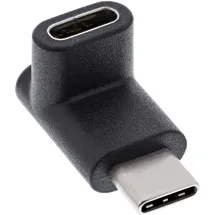 InLine USB 3.1 Adapter, Typ C Stecker an C Buchse, Oben/unten gewinkelt (Gen.2)