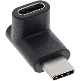 InLine USB 3.1 Adapter, Typ C Stecker an C Buchse, Oben/unten gewinkelt (Gen.2)