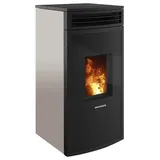 Oranier Pelletofen »Neta« Taupe, 2,4 kW, Dauerbrand, Anschluss hinten grau