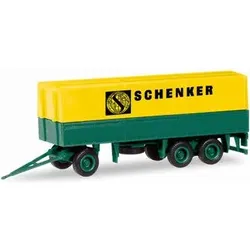 HERPA 013338 1:87 HERPA MiniKit: Planen-Hänger 3-achs 