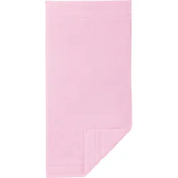 Badetuch EGERIA "Micro Touch", rosa, B:70cm L:140cm, Walkfrottee, Obermaterial: 100% Baumwolle, Handtücher (Packung), Uni Programm mit Streifenbordüre, extrem saugfähig, reine Baumwolle