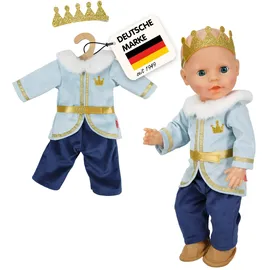 Heless Puppenoutfit Prinz Luka Blau/Gold