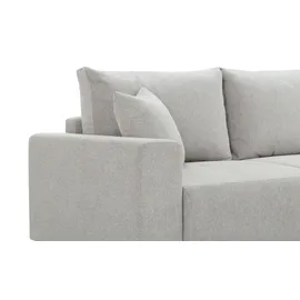 Sofa.de Eckcouch Webstoff 2-Sitzer Grau
