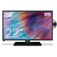 Cello C2220FSDE 22" (54,6 cm Diagonale) Full HD LED TV mit eingebautem DVD Player und DVBT2 S2 Triple Tuner, Schwarz