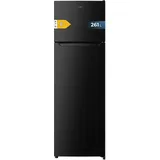 Cecotec Kühlschrank mit 2 Türen Bolero CoolMarket 2D 261 Schwarz E. Motor Defrost, Zweitüriger Kühlschrank Schwarz 169x54cm, 261L Kapazität, Energieklasse E, mit Schnellgefrierfunktion, Innenanzeige