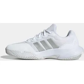 adidas Damen Tennisoutdoorschuhe GAMECOURT 2 E, Größe 42 2⁄3 in Weiß FTWWHT/SILVMT/SILVMT