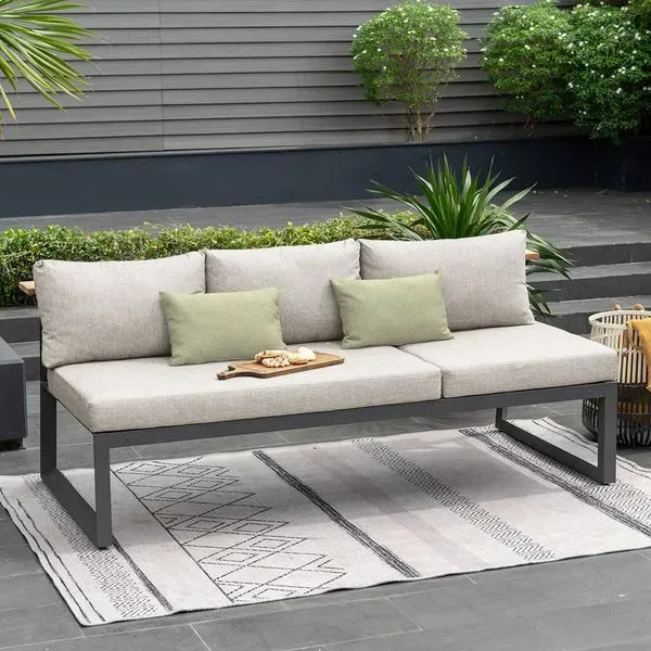 LifestyleGarden Palau Gartensofa Aluminium/Olefin Natur